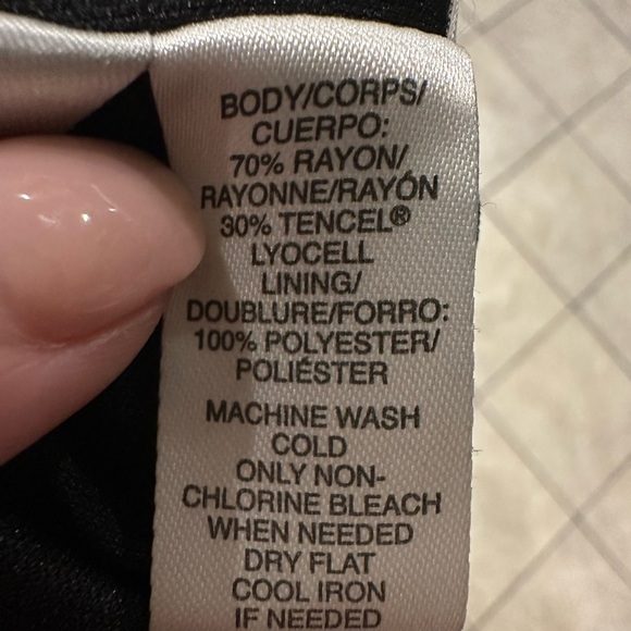 Loft Black and White Patterned Dress XSP - Picture 5 of 6